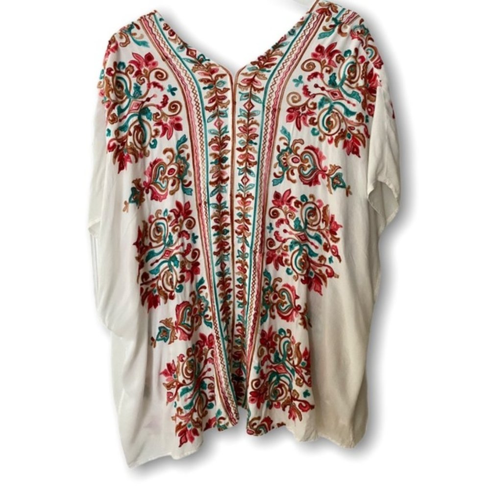 ALTAR'D STATE - Embroidered White Kimono